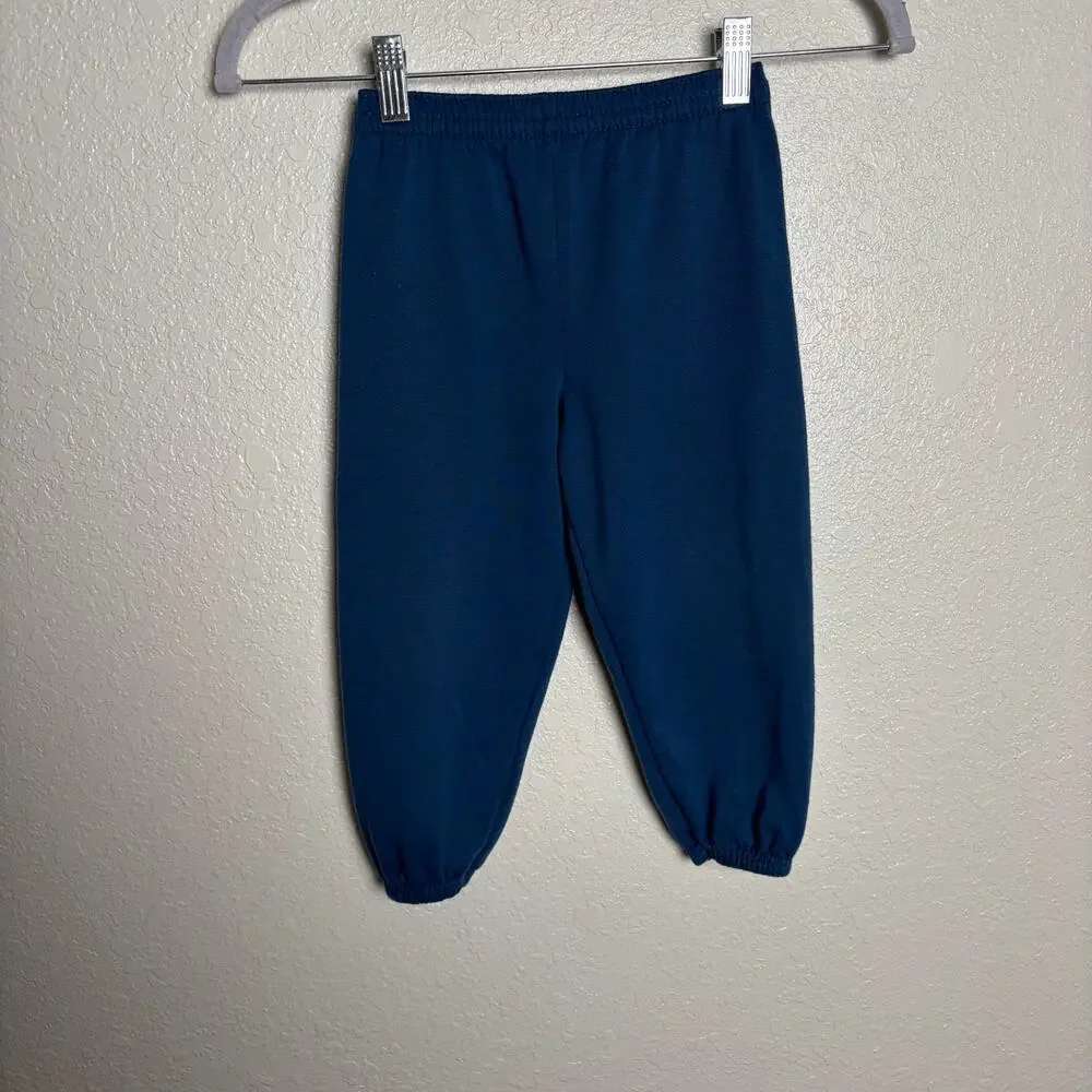 Vintage Mickey's Stuff for Kids Navy Blue Ski Novelty Sweatsuit Set Size 3T